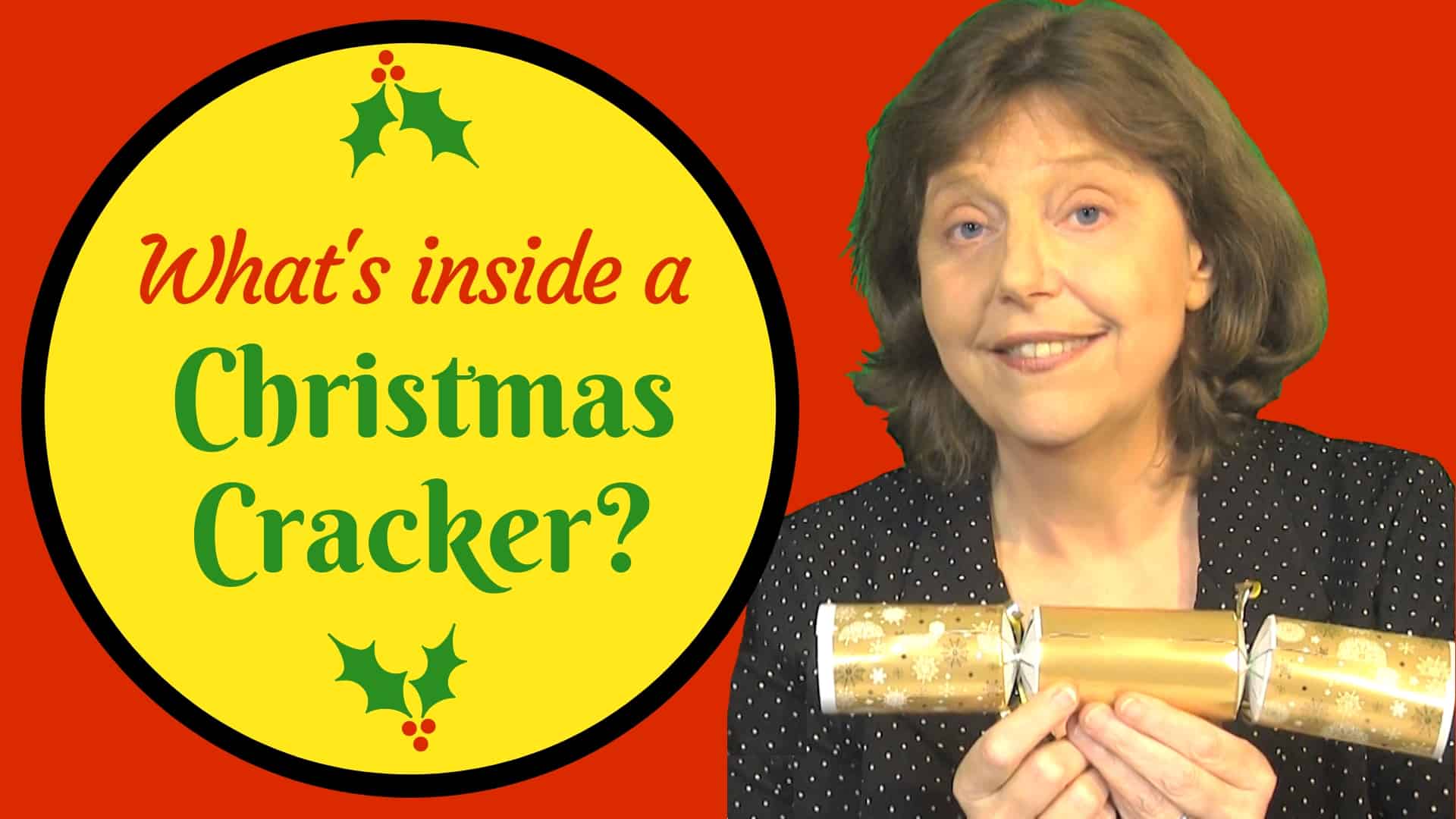 What's inside a Christmas cracker? Let's see!