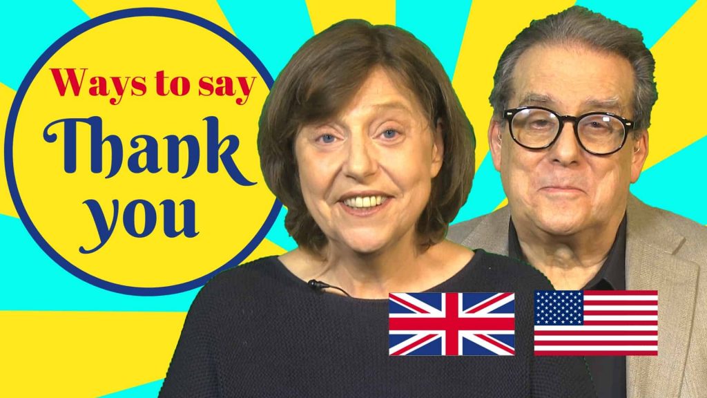 how to say thank you in English conversation
